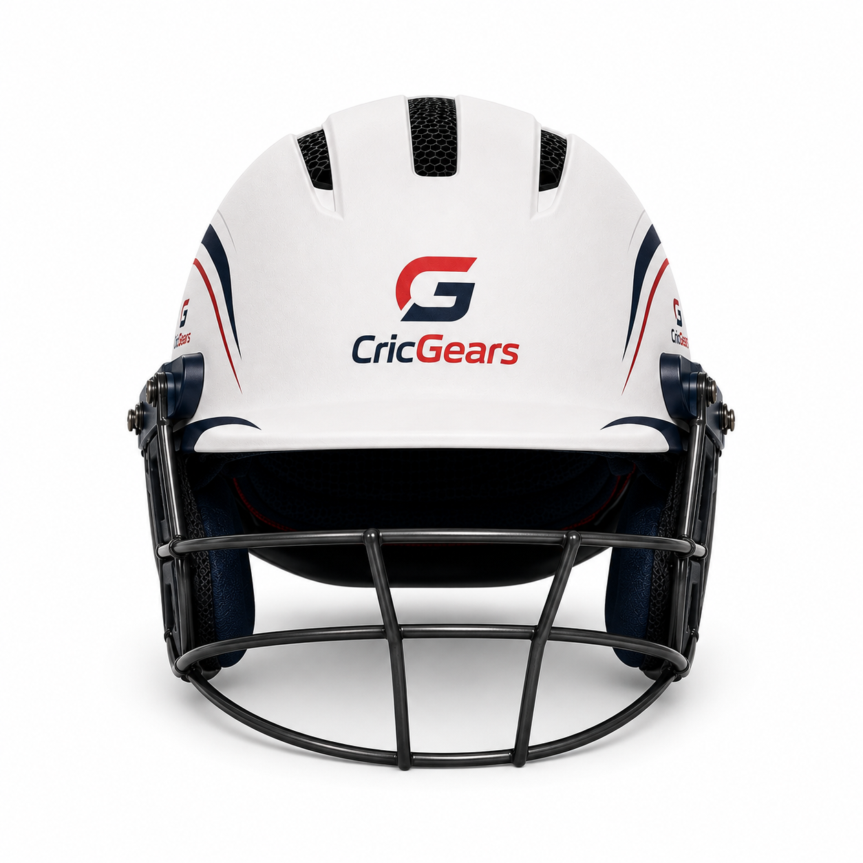 CRICGEARS Aero Pro Cricket Helmet – Professional Lightweight Protective Helmet with Steel Face Guard