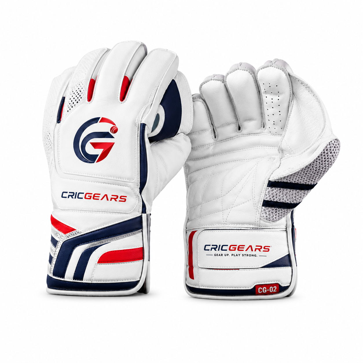 CRICGEARS Elite Pro Wicket Keeping Gloves – Premium Leather Cricket Gloves for Match & Training