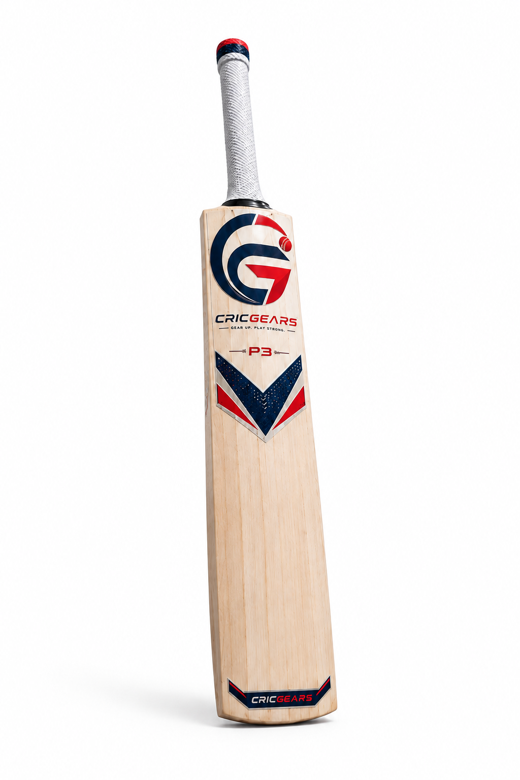 CRICGEARS P3 English Willow Cricket Bat – Professional Grade Power Performance Bat