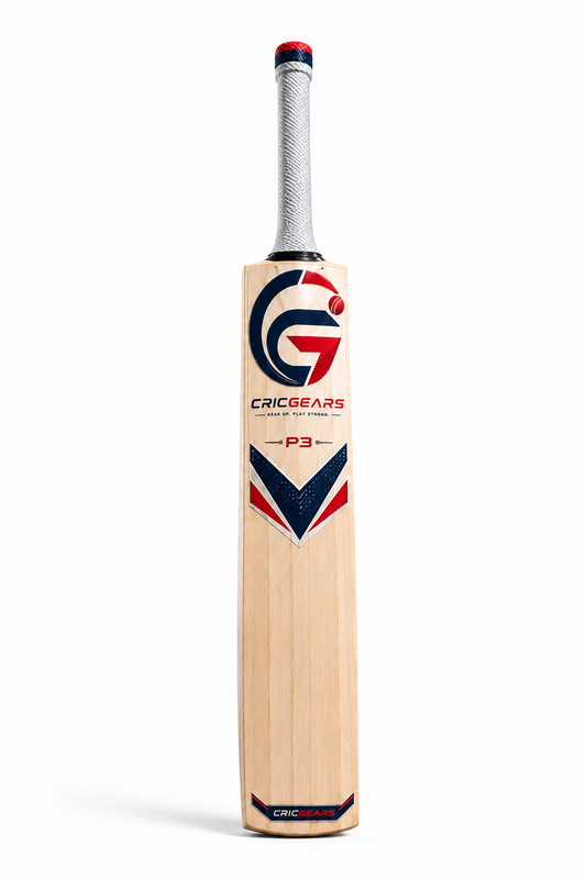 CRICGEARS P3 English Willow Cricket Bat – Professional Grade Power Performance Bat