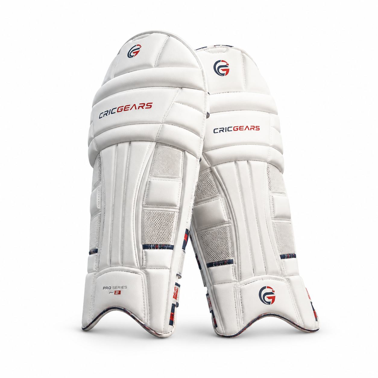 CRICGEARS Pro Series N-3 Wicket Keeping Pads – Professional Lightweight Cricket Leg Guards