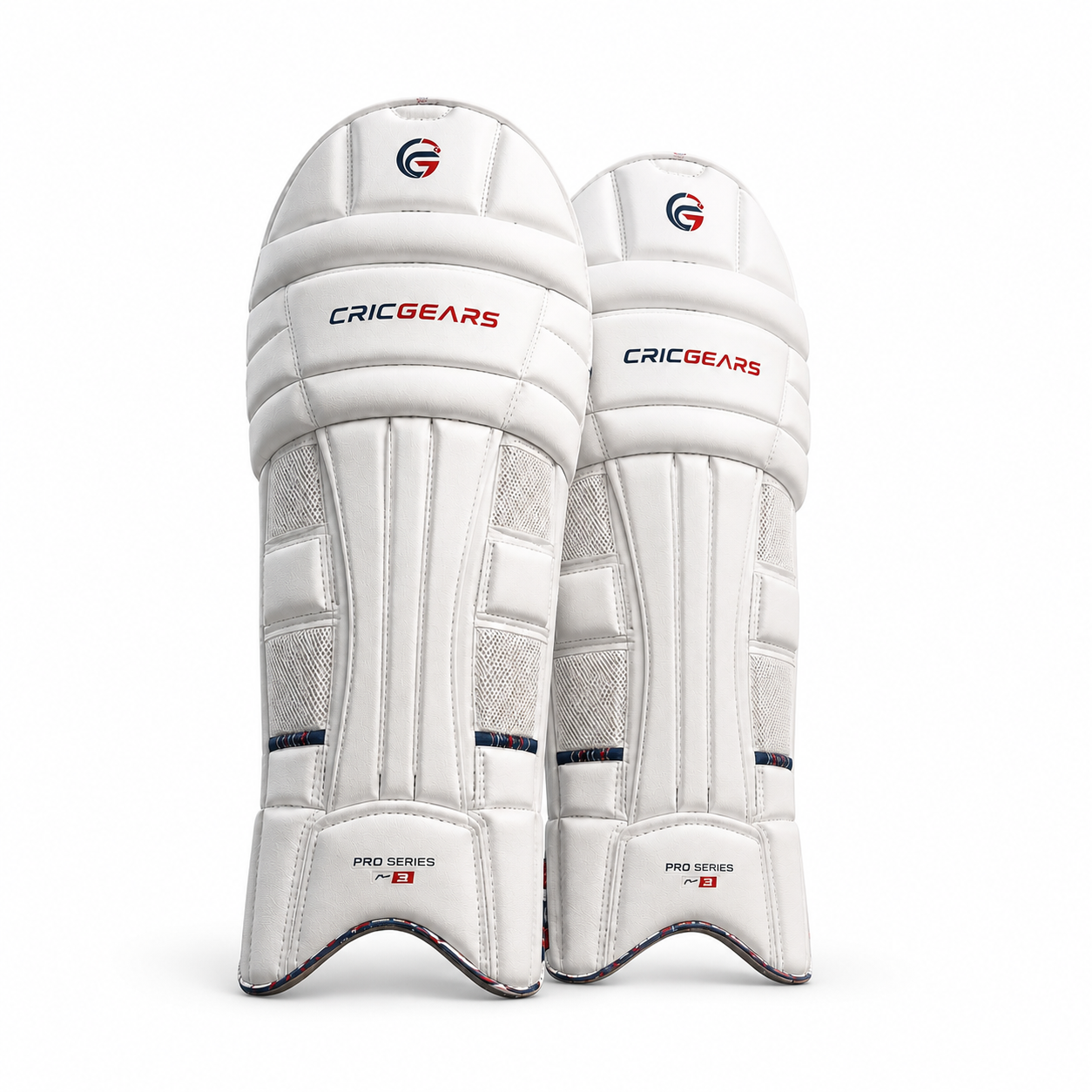 CRICGEARS Pro Series N-3 Wicket Keeping Pads – Professional Lightweight Cricket Leg Guards
